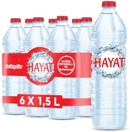 Hayat Doğal Mineralli Su 6x1,5 L — Amazon ürün görseli