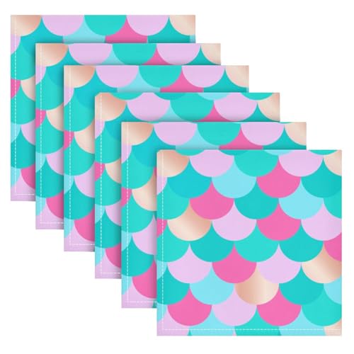 Servilletas de Tela Set x6 Multicolor 50x50 cm miniatura 2