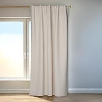 Homing Cord-Vorhang Sven Beige | Schlaufenvorhang inkl. Multifunktionsband | Blickdichter Vorhang Schlafzimmer & Wohnzimmer | Blickdicht mit verdeckten Schlaufen | 140x245 cm | 1 STK.