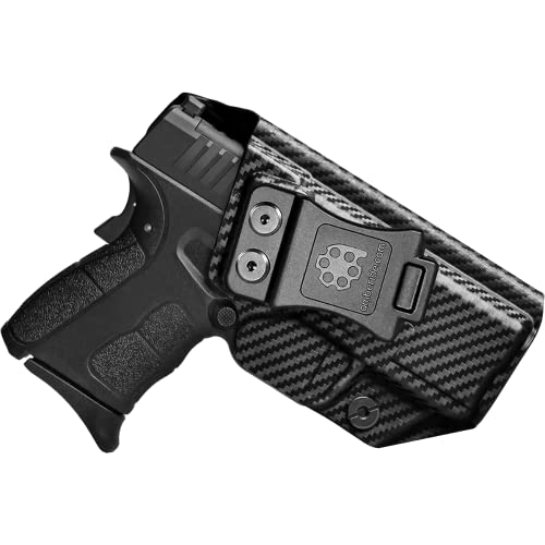 Amberide XD-S 3.3'/XD-S MOD.2 3.3' IWB Holster, Kydex-Boltaron Inside Waistband Fit Springfield XD-S 9mm/.40, Quick Draw, Secure Retention, 0–30° Cant