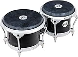 MEINL Percussion Fibercraft - Set de bongos (macho de 7', embrague de 81/2'), color negro