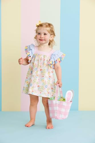 Mud Pie Baby Girls Tassel Gauze Bunny Dress Multi2