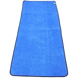 Abaodam Toalla para Secar Coche Grande 60x160 Cm Paño de Microfibra Absorbente y Grueso para Limpieza de Autos y Cocina Azul y Gris