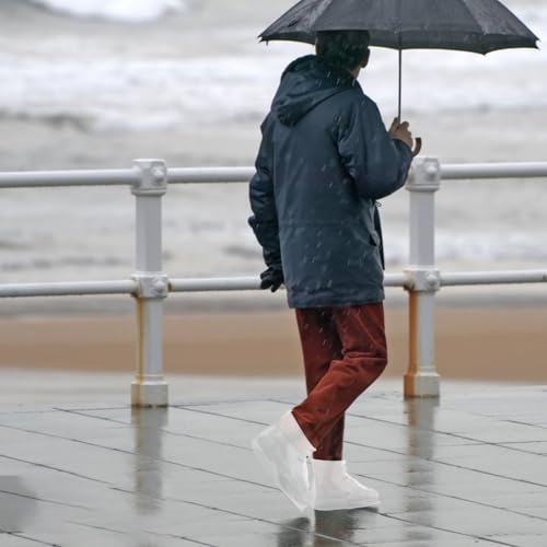 BESPORTBLE Fundas impermeables para botas de lluvia para hombre y mujer, cubiertas desechables para zapatos para actividades al aire libre miniatura 6