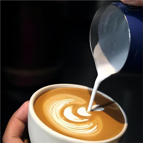 12oz Milk Frothing Pitcher, Stainless Steel Milk Frother Cup, Steamer Espresso Cup for Espresso Machine