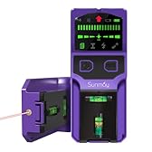 SUNMAY Rilevatore Tubi e Cavi Multifunzione, Scanner da Parete, 7 in 1 Rilevatore Tubi con Display LCD e Allarme Acustico per Trovare Linee Elettriche, Travi in Legno, Tubi Metallici, Ecc