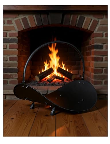 Estante grande para leña para uso en interiores y exteriores, organizador de leña resistente, soporte de almacenamiento de madera para chimenea que ahorra espacio