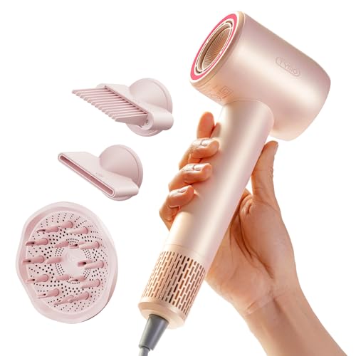 Hair Dryer with Diffuser, TYMO AIRHYPE 200 Million lonic Blow Dryer with Comb, Fast Dry Hairdryer for Women 110,000RPM Professional Portable hairdryer