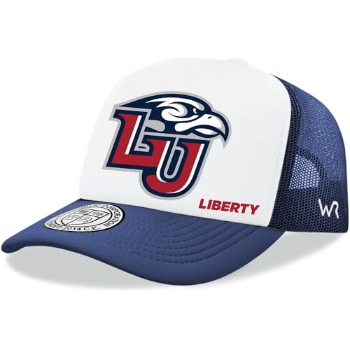 Liberty University Flames LU Trucker Mesh Snapback Jumbo Cap Blue