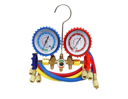 Manomètre de climatisation R134a R22 outillage réfrigération avec tuyau de recharge