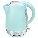 clatronic wasserkocher ersatzteile Einfache Handhabung durch kabellose Technik –leichtes Ein- und Ausgießen, Verdecktes Edelstahlheizelement