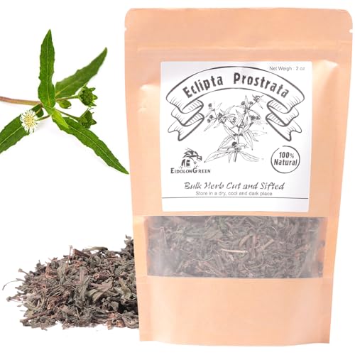 EidolonGreen [Chinese Herbal Medicine] Eclipta Prostrata (False Daisy/han lian cao/) Herbal Tea Organic Dried Herbal Tea 60g (2oz)