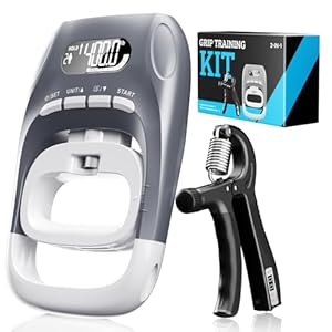 Electronic Grip Strength Tester With Adjustable Hand Gripper, Hand Dynamometer of 400lbs/180kg Tester Set with Digital Display – Precision Training for Rehab, Fitness, and Home Gym