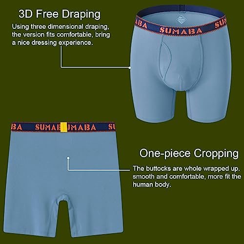 Men's Underwear Moisture Wicking Bamboo Viscose Boxer Briefs M L XL 2XL 3XL4