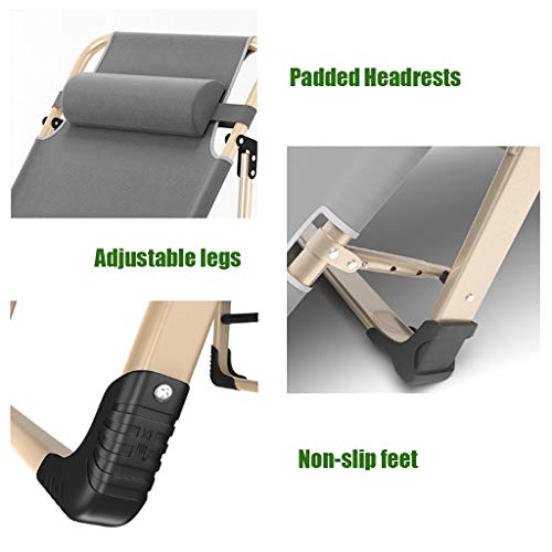 Chaise longue Zero Gravity confortable et respirante de camping - 5