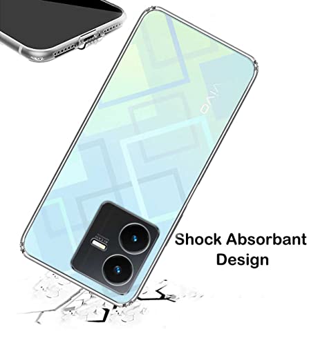Image of Transparent Soft Silicone TPU Flexible Back Cover Compatible with Vivo Y22