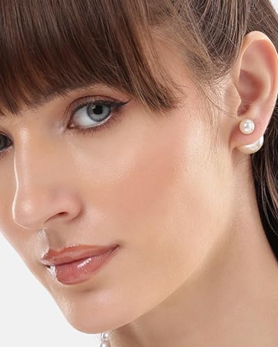 Image of Mansiyaorange Chunky Earrings Tops Stud For Women & Girls