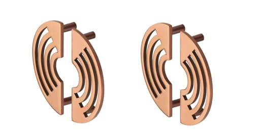 Image of COMPASS Stainless Steel Camila Cabinet Knobs, Drawer Pulls, Knobs for Dresser Drawers, Drawer Knobs Handle, Kitchen Knobs (PVD Rose Gold Finish) Pack of 4 pcs