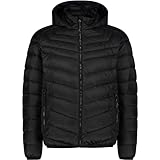 CMP Chaqueta con capucha para hombre, color negro y azul, 50