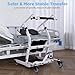 Stand Assist Lift, Upgraded Sit to Stand Patient Transfer Chair for Elderly & Disabled, Patient Transfer Lift for Home Care Use, Adjustable Height and Width, 400 lbs Capacity