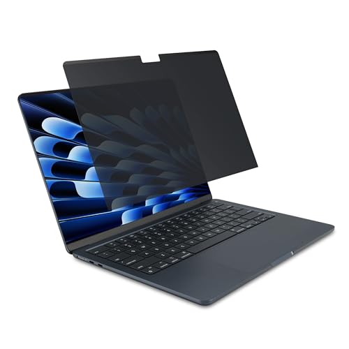 Kensington Magnetyczny Filtr Prywatyzujący MagPro Elite do MacBooka Air 15" (M2, 2023), Zdejmowana Osłona, Przeciwodblaskowa, Redukuje Niebieskie Światło, Dedykowany dla MacBooka Air 15" (K58306WW)