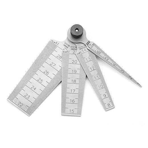 1 Satz Taper Gage Hochpräziser Edelstahl Keil Fühlerloch Taper Gauge Lineal Messwerkzeug