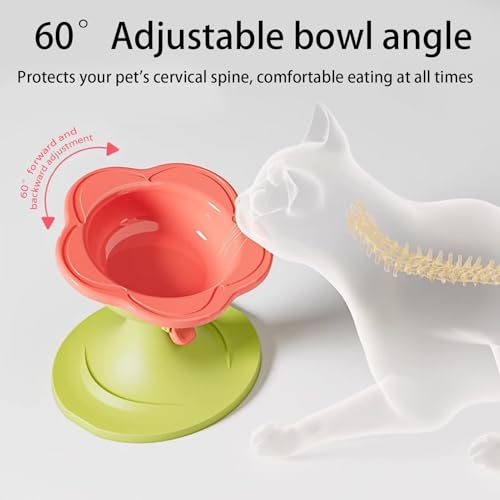 Gamelle pour chat réglable et anti-déversement pour croquettes et pâtée - 5