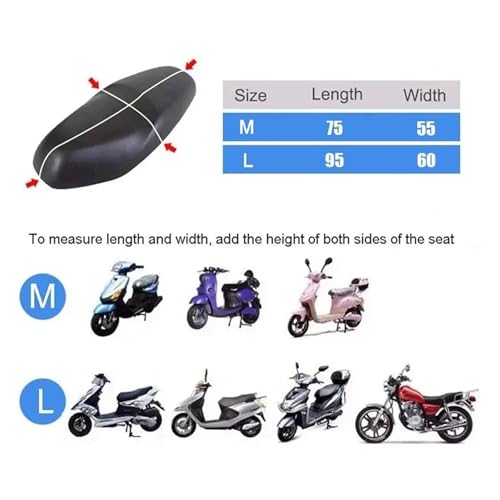 Funda asiento motocicleta transpirable para solucionar el sudor y calor 7