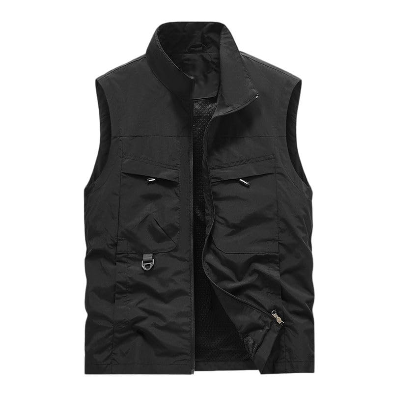 Gilet multipoches homme sans manches nylon ample pour en finir avec les sacs