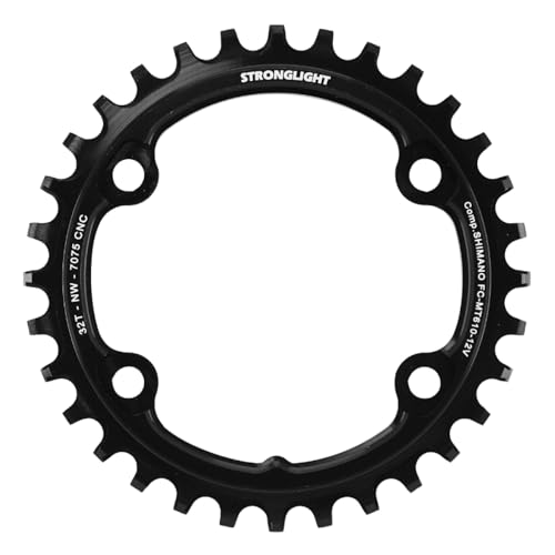 Plateau VTT 4bra D.96 Stronglight 32dts mono 12v évite les déraillements