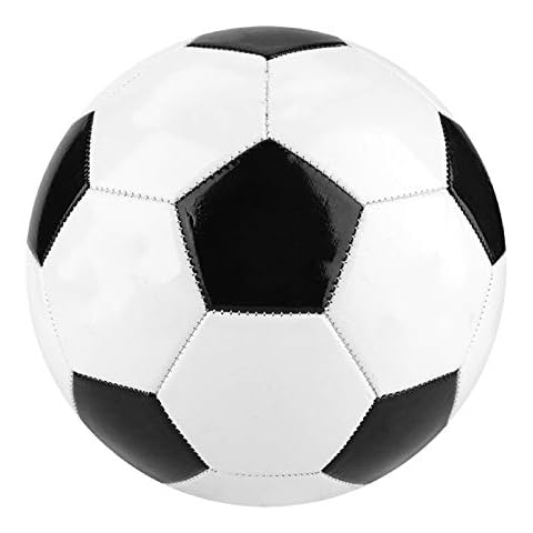 Rehomy Soccer Ball Size 3/4/5 Football for Team Training Match Practice Indoor Outdoor for Children Adults (Size 4, White + Black) Cover