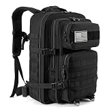 [QT&QY] 大容量45L タクティカルバックパック メンズ 防撥水3日間 ミリタリーアサルトパック MOLLEシステム搭載 アウトドア用 防災 ハイキング キャンプ 通勤用リュック