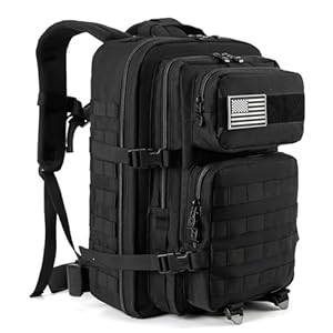 QT&QY 45L Military Tactical Backpacks Molle Army Assault Pack 3 Day Bug Out Bag Hiking Treeking Rucksack…