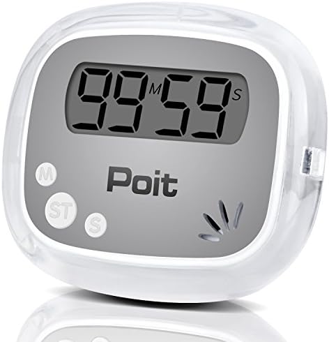 Poit Digital Cooking Food Kitchen Timer, Magnetic Back, Retractable Stand - CLEARANCE