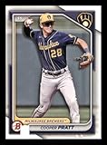 Baseball Trading Card 2024 Bowman Draft #BD-84 Cooper Pratt NM Near Mint Brewers