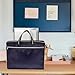 KALLORY Oxford Cloth Document Pouch Satchel Bag for Men Office Canvas Folder Pockets