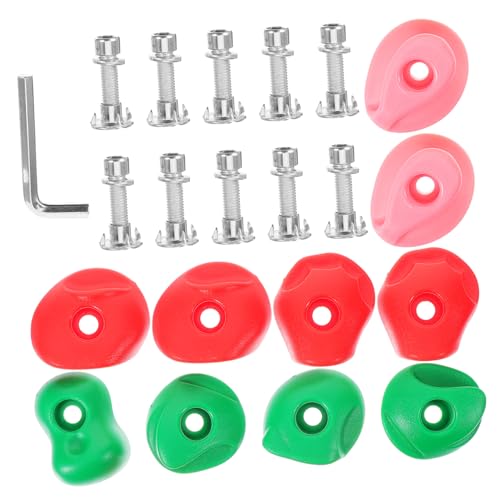 BESPORTBLE 10sets Boys and Girls Climbing Rocks Wall Holds for Outdoor Playgrounds Weather-Resistant Grips for Schools and Amusement Parks Strength and Agility
