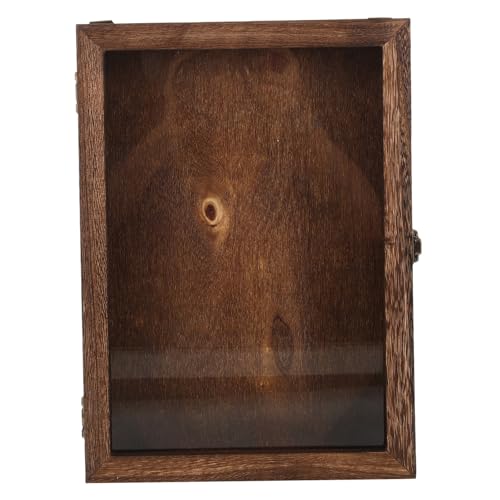 NAMOARLY Practical Flip-top Specimen Holder Wooden Display Case for Dried Flowers and Butterflies