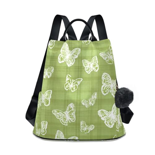 Sac à dos en polyester durable vert olive au design soigné
