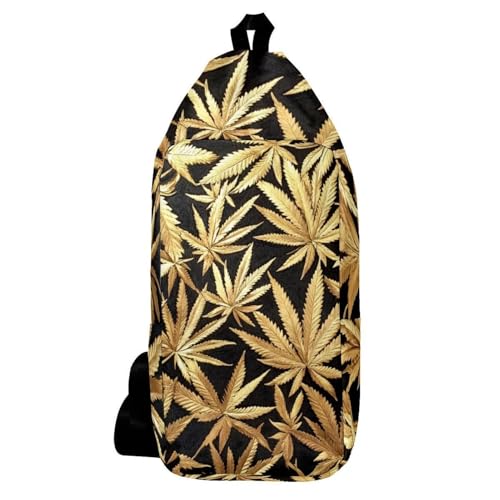 Sac de voyage en chanvre doré sans couture sac à dos croisé au design élégant