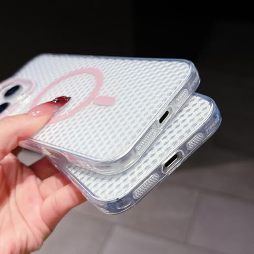 Coque de chargement magnétique sans fil iPhone 15 Pro blanc