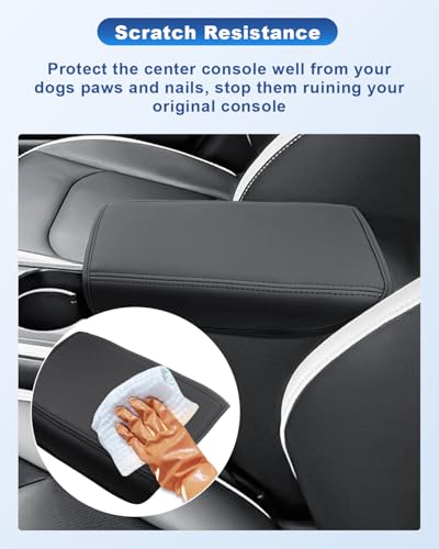 Image of CDEFG for 2025 2026 Kia K4 Center Console Cover, for 2025 2026 Kia K4 Accessories Armrest Cover, 2025 2026 Kia K4 Middle Console Pad Arm Rest Cushion Leather Cover