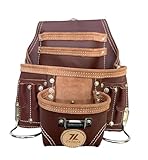 Zeluga 20-110 10 Pocket Rigger Heavy Duty Leather Tool Bag, Brown