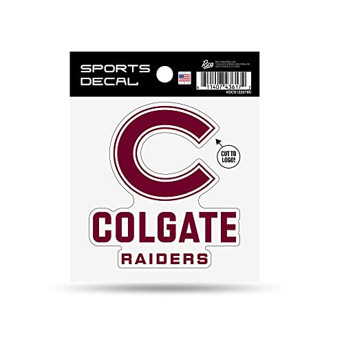 Autocollant Colgate Raiders 10x10 cm avec logo C et mascotte