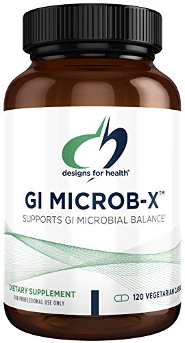 Designs for Health GI Microb-X - Botanical Gut Support, Cleanse + Detox Supplement with Tribulus, Berberine + Barberry Extract - Vegetarian + Non-GMO (120 Capsules)