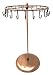 Bejeweled Display®Copper Color 24 Hooks Rotating Necklace holer/Jewelry Organizer Display Stand w/ Gift Box