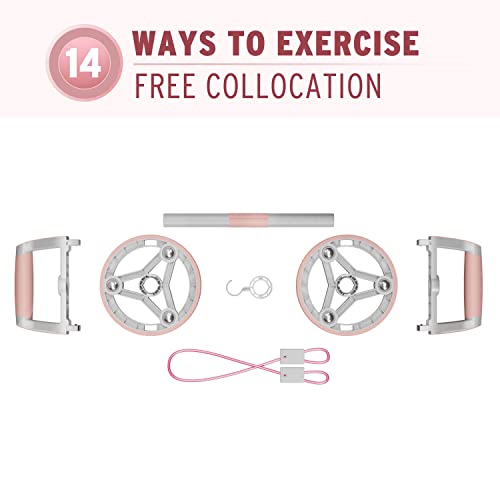 Ab Roller Wheel 14-in-1Exercise Roller Wheel Kit for Abdominal & Core Strength Training Perfect Home Gym Equipment for Women - Image 3