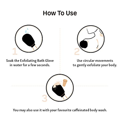 mCaffeine Exfoliating Gloves for Body Cleansing and Scrubbing | Bath Glove - made of 100% Natural Fibre | Gentle on the Skin | Sustainable, Unisex | Easy to Use 3 41mfjwCzUML. SL500