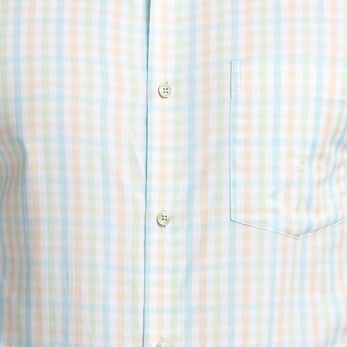 Image of Park Avenue Men's Pure Cotton Checks Pattern Slim Fit Ainsley Collar Full Sleeve Formal Shirt