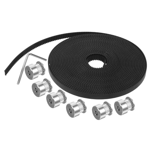 TOPPERFUN Gt2 Timing Belt Pulley Kit, 20 Teeth Metal Wheel with Wrench, Replacement Accessory for 3D Printers, Minimises
